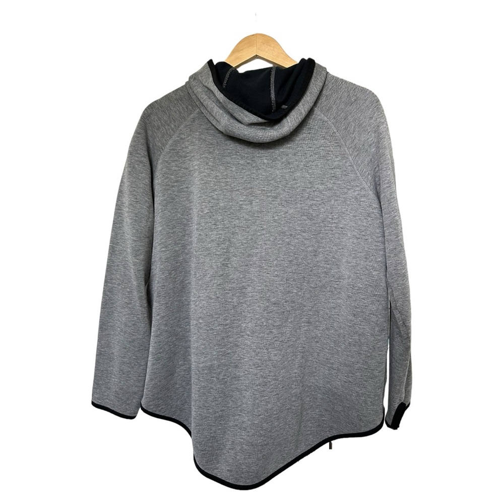Nike Sportswear Tech Fleece Women's Full Zip Cape Hoodie Carbon Heath Size Large - Picture 12 of 16